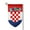 Fillet, variant on Garden Flag Croatian-Flag Double Sided Small Yard Holiday Garden Flag for Outside Decor 12.5x18 Inch Fillet