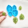 thumbnail image 3 of CIYISON Monstera Deliciosa Earrings Keychain Silicone Mold for DIY Craft Jewelry Tool, 3 of 8