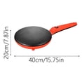 thumbnail image 3 of BotaniNest Crepe Machine Portable Household Compact Nonstick Crepe Pan Pancake Maker For Eggs Blintzes Tortillas Black, 3 of 4