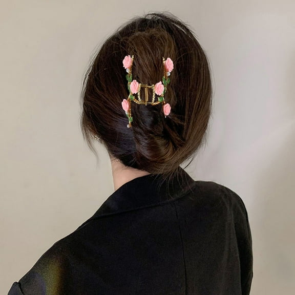 WHAMVOX Hair Clips for Women Clamps Accessories Claw Women's Miss Pink