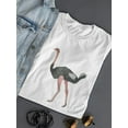 thumbnail image 3 of Cool Watercolor Ostrich T-Shirt Women -Image by Shutterstock, Female x-Large, 3 of 4