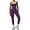 Purple, variant on Womens Workout Sets Two Piece Spaghetti Straps Tank Top Matching High Waist Leggings Gym Work Out Outfits with Pockets