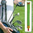 thumbnail image 2 of ZOUSSIQI Golf Alignment Rod Cover Case PU Leather Well Made Hold 2 Sticks Embroidered Protector Holder for Outdoor Swing Trainer Exercise Aiming CA919-13535, 2 of 8