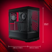 iBUYPOWER Y40 Gaming PC Desktop, AMD Ryzen 7 9800X3D, AMD Radeon RX 9070XT 16GB, 32GB DDR5 RAM, 1TB NVMe SSD, Y40BA7R97XT03