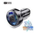 thumbnail image 4 of Cargador De Coche Con 4 Puertos Usb Cargador De Coche Qc 3 De Carga Rápida Adaptador De Carga Usb Eigraketly VI011992-02, 4 of 6