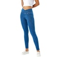 thumbnail image 3 of Babcutegg Women’s High-Waisted Stretch Skinny Yoga Jeans Distressed Denim Ankle Pants and Full-Length Slim-Fit Cotton Blend Trousers Blue Size S, 3 of 7