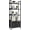 Black Oak, variant on 6-Tier Bookshelf, Tall 71" Rustic Bookcase with 2 Drawers Storage Organizer, Industrial Display Free Standing Shelf Units, Wood and Metal Storage Rack for Home Office, Bedroom, Rustic Brown | Bookcas