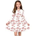 thumbnail image 1 of Cowsor Robe Patineuse à Manches Longues pour Filles - Robe de Récital Scolaire Extensible en Ligne A, Ourlet Maxi Tourbillonnant pour Fêtes, Vacances et Usage Quotidien, 4-14 Ans, 1 of 7
