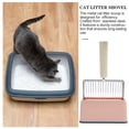 thumbnail image 2 of Pala metálica resistente para arena de gatos. Pala metálica para limpiar cajas de arena y pellets de pino., 2 of 8