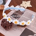 thumbnail image 2 of Headdress Funny for Women Lady Girl Wash Face Daisy Thin Makeup Embroidered Flowers Boho Chic Hair Holder Hairband Headband Headwear 10, 2 of 8