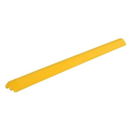 Vestil CS-33-Y 72 in. Car Stop Recycled Plastic- Yellow - 3.25 x 6 x 72 in.