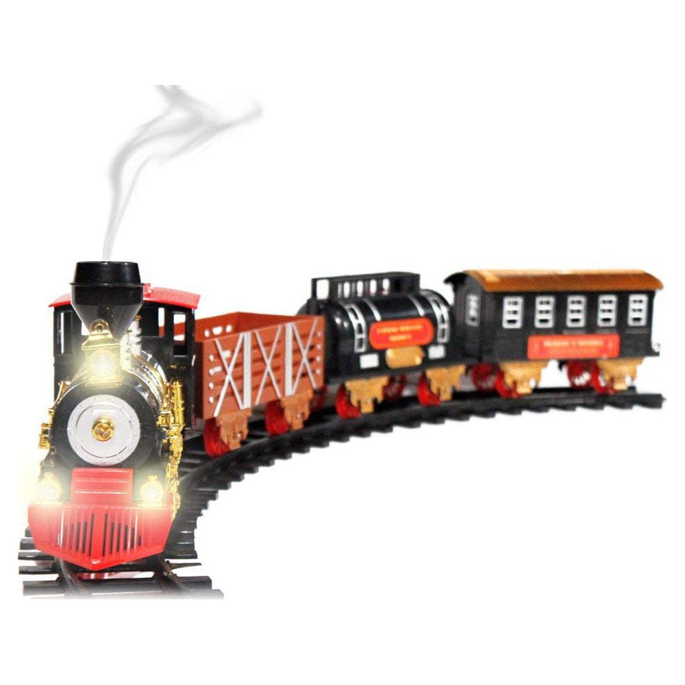 BPC Train Set Classic Christmas Holiday Train Set Toy Train Set Christmas Theme Kids / Family Multicolor 4 Pieces