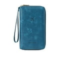 thumbnail image 2 of Multi-Functional RFID Passport Wallet: Passport Holder for Travel Essentials - Wallet Cover Case for Travel Women and Men Must Haves Accessories (Royal Blue), 2 of 8