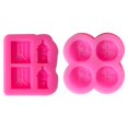 thumbnail image 4 of Diy Flag Frog Round Stud Earrings Silicone Mold Mini Castle Earrings Studs Resin Casting Mold Craft Jewelry Making Tools, 4 of 5