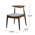 thumbnail image 6 of Lagom Eliza Scandinavian Dining Chairs, Set of 2, Natural Walnut, 6 of 10