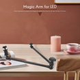 thumbnail image 4 of 20Inch Adjustable Articulating Friction Magic Arm with Hot Shoe Mount for LED Light DSLR Rig LCD Monitor, 4 of 5