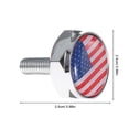 thumbnail image 2 of PEACNNG 4 Sets Car License Plate Screws License Plate Fasteners Decorative License Plate Frame Accessories(American Flag Type), 2 of 8