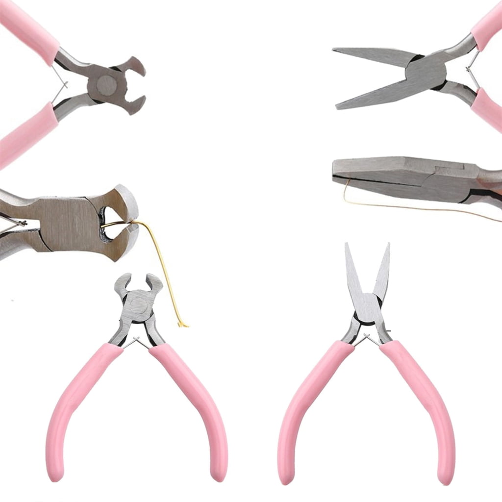 9 Pieces Jewelry Pliers Set Jewelry Making Hardware Winding Pliers for DIY Crafts Necklaces Jewellery Making Repair Tool