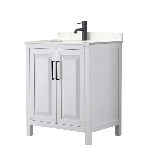 Wyndham Collection WCV252530SWBC2UNSMXX Daria 30" Free Standing Single Basin Vanity Set -