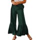 thumbnail image 1 of Pantalones acampanados con estampado de leopardo Pantalones vintage de moda transpirables y suaves para la piel para mujer para fiesta uso diario Verde XL, 1 of 7