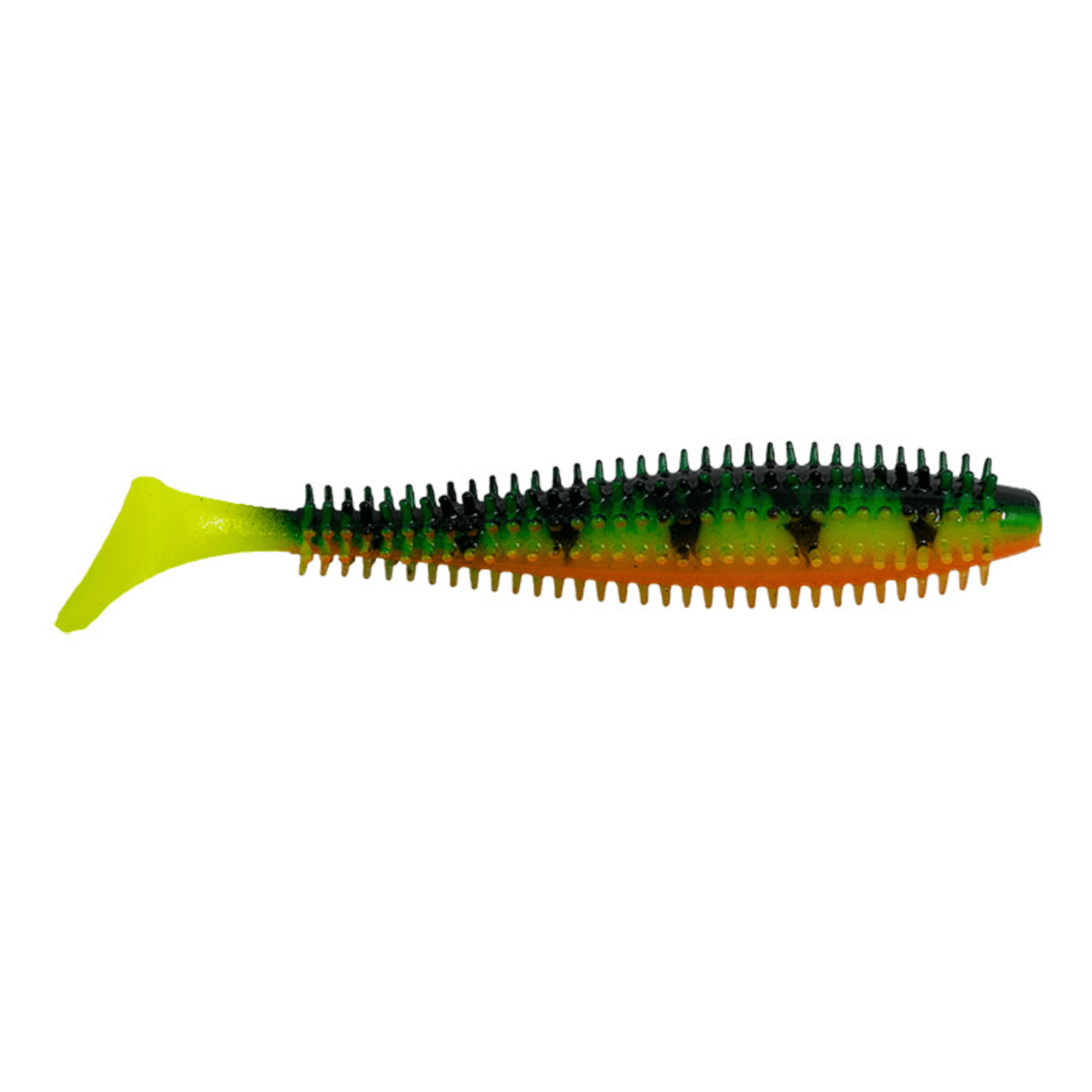 Salmo Spikey Shad 9cm Soft Bait Fishing Lure Fire Tiger UV