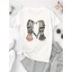 thumbnail image 2 of Camiseta deportiva informal y sencilla con cuello redondo y manga corta para mujer, diseño creativo de corazón para niña, cómoda para verano y vacaciones., 2 of 6
