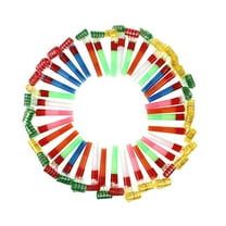 UPOUART 50Pcs Party Blower Whistles PVC Party Favors for Holiday Events