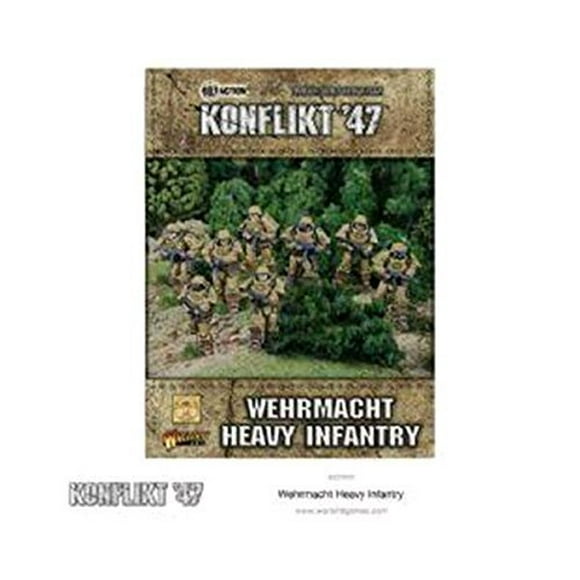 Warlord Games, German Heavy Infantry , Konflikt '47 Wargaming Miniatures