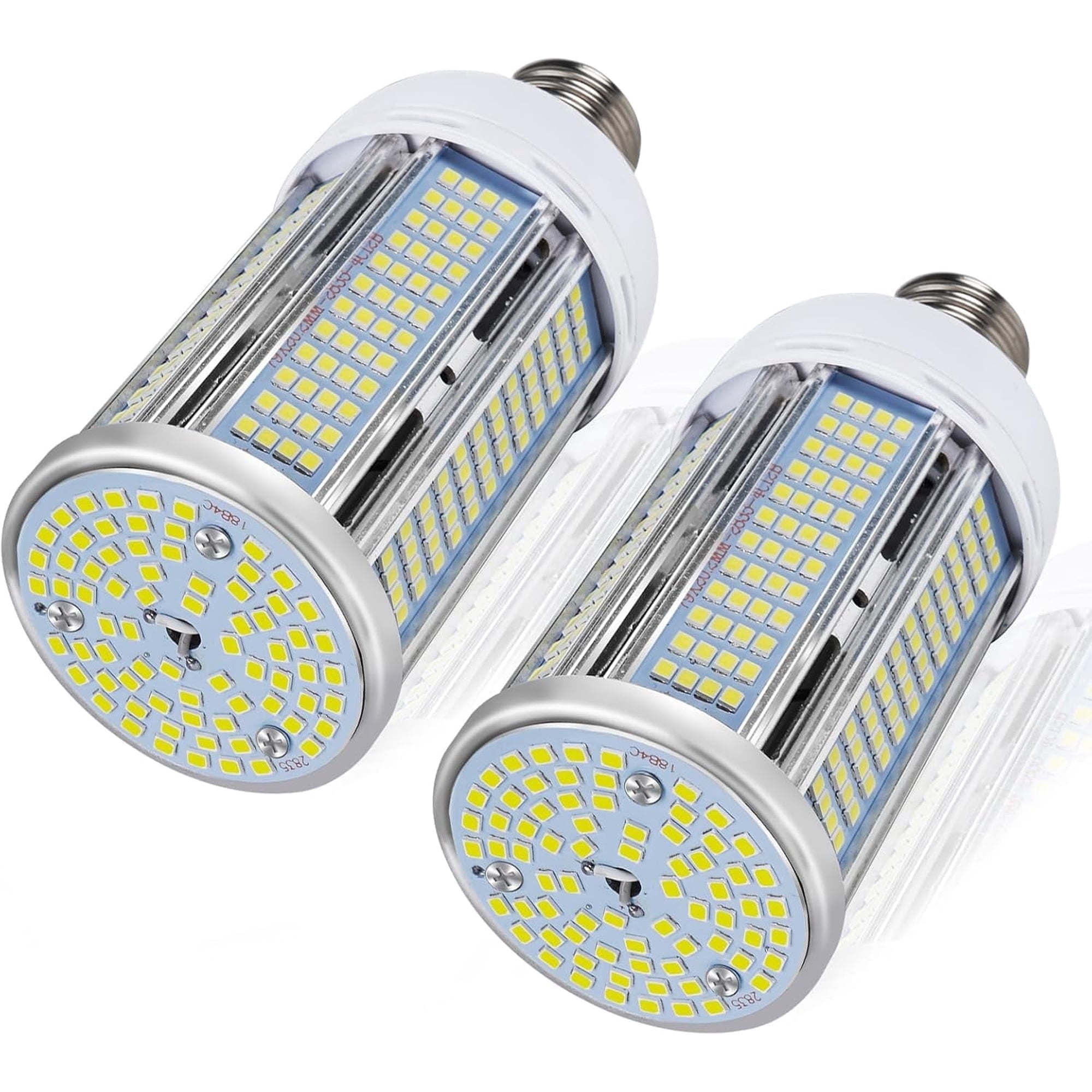 2 Pack 400W Equivalent LED Corn Light Bulb 6000 Lumen Led Corn Bulb 50W Super Bright 5000K Daylight White E26/E27 Base LED Light Bulb for Home Garage Lighting Garage Backyard Office Household