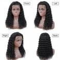 thumbnail image 5 of Deep Wave Lace Front Wigs for Black Women, Pre Plucked Human Hair 13X4 HD Transparent Lace Front Wigs 14-40 Inch Brazilian Remy Hair with Baby Hair, 5 of 7