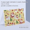 thumbnail image 4 of Dailycode Light Switch Plate Covers 2 Gang Wall Plate Plastics Outlet Covers for Kitchen Home Office Decor Cute Santa Claus Snowman Tree, 4 of 8