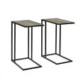 thumbnail image 5 of Home Square 20 inch Durable Laminate C-Table in Gray Wash - Set of 2, 5 of 8