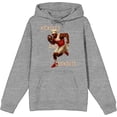 thumbnail image 4 of Kickoffs & Cookouts American Football Adult Heather Gray Long Sleeve Hoodie-Small, 4 of 6