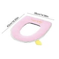 thumbnail image 2 of Soft Cushion Toilet Seat Portable With Zipper Winter Household Plushs Toilet Seat Covers Thickened Toilet Seats Bathroom Supplies Easy Install with Self-Adhesive Tape,Reusable Toilet Lid Cover, 2 of 6