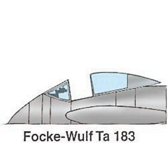 Ta 183 Huckebein Vacuform Canopy x2 for AmTech (1/48 model kit accessory)