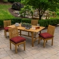 thumbnail image 4 of ARDEN Outdoor Plush Modern Tufted Seat Cushion, 20 x 20, Water repellent, Fade Resistant, Tufted Seat Cushion for Dining and Rocking Chairs, Ruby Red Leala, 4 of 8