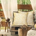 thumbnail image 4 of Yellow White Antelope Pillow Covers 18X18 Inch Neutral Animal Faux Fawn Decorative Pillow Cases Modern Euro Cotton Linen Throw Pillows Set of 2 Farmhouse Home Decor For Sofa Couch Porch Outdoor, 4 of 6