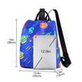 thumbnail image 3 of FORMRS Women's Travel Backpack Purse Anti-Theft Hidden Pockets Casual Shoulder Bag, Colorful Cartoon Planets, 3 of 7