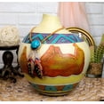 thumbnail image 5 of Southwestern Aztec Mayan Desert Mountains Dreamcatcher Feathers Floral Vase, 5 of 6