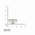 thumbnail image 4 of Auory Elegant Oval Cut Moissanite Ring in Rose Gold Plated for Daily Wear, 4 of 9