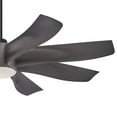 thumbnail image 3 of Ceiling Fan With Light Kit In Transitional Style 22.5 Inches Tall By 60 Inches Wide-Graphite Steel Finish-Graphite Steel Blade Color Minka Aire Fans, 3 of 4