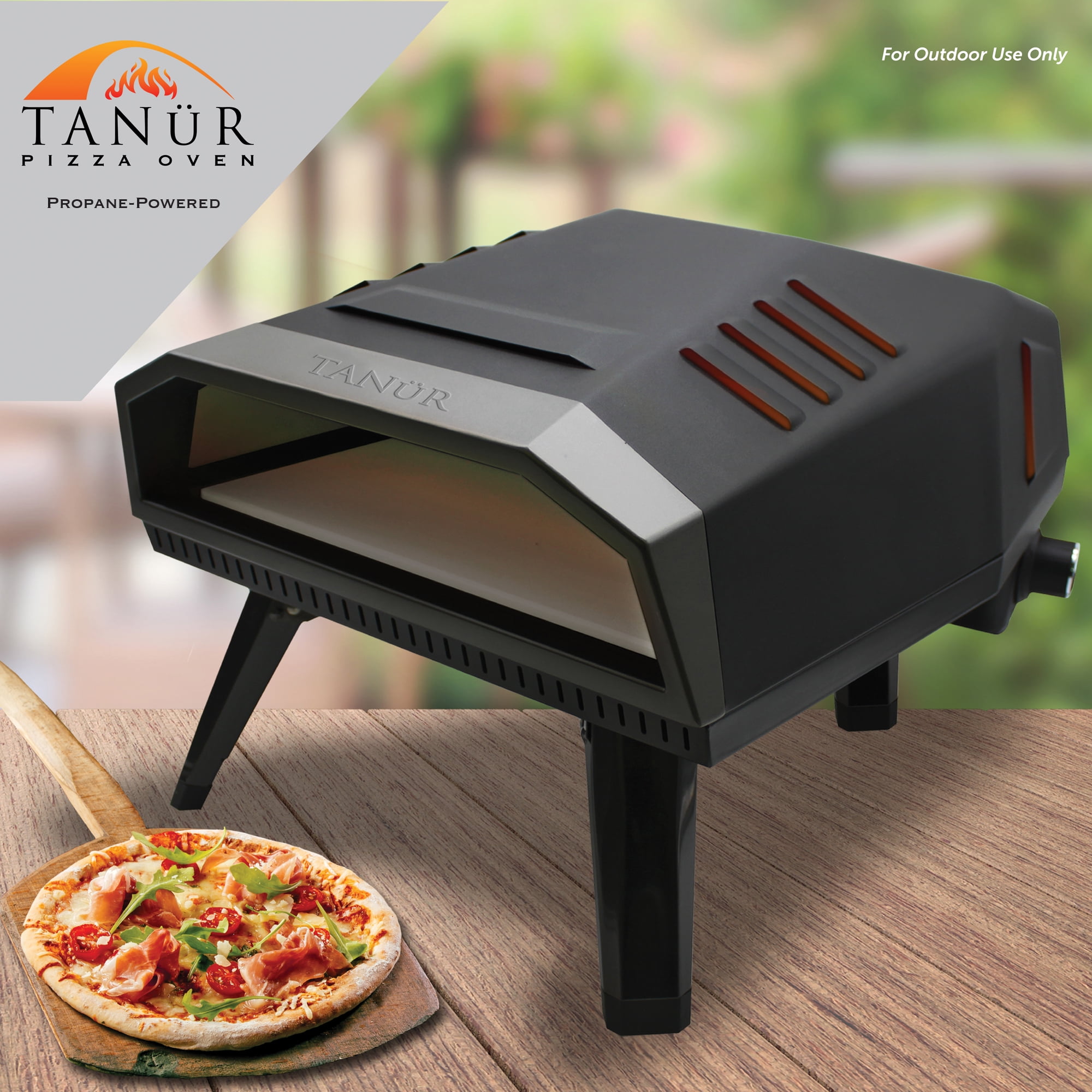 Flame King TANUR 12-inch Portable Outdoor Propane Pizza Oven for Camping & Outdoor Cooking, Gifts for Father