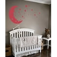 thumbnail image 4 of Moon and Stars Night Sky Vinyl Wall Art Decal Sticker Design for Nursery Room DIY Mural Decoration, 4 of 4