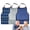 Blue and Gray, variant on YeewayVeh 3 Pack Adult Bibs, Adjustable & Waterproof Dining Cloth for for Men Women Elderly Senior