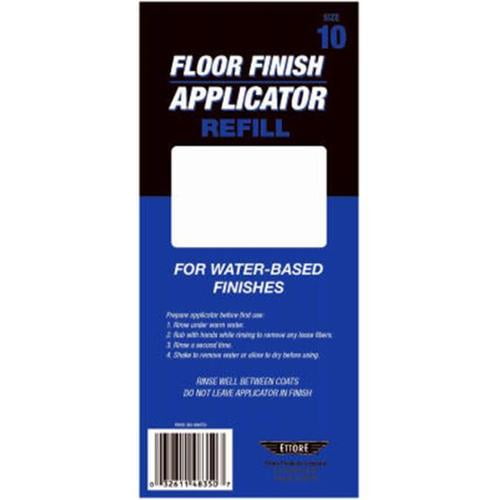 Ettore® 33412 WaterBased Microfiber Floor Finish Applicator Refill, 12