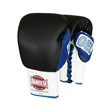 Amber Fight Gear Gel Training Gloves Laceup 14oz