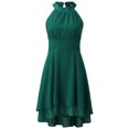 thumbnail image 4 of Wdgfv Women's Cocktail Dresses Sexy Elegant Trendy Solid Color Cold Shoulder Prom Party Midi Dress, 4 of 5