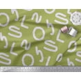 thumbnail image 3 of Soimoi Poly Georgette Fabric Alphabets,Waves & Fish Artistic Printed Fabric 1 Yard 42 Inch Wide, 3 of 3