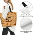 thumbnail image 3 of Naloa Brown Mushrooms Tote Bag for Women Large Capacity Shoulder Bag for College Work Travel Shopping, 3 of 8