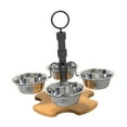 thumbnail image 2 of Dualoai Elevated Cat Bowls Kitty Dishes Height Adjustable for Indoor Cats Small Dogs, 2 of 9